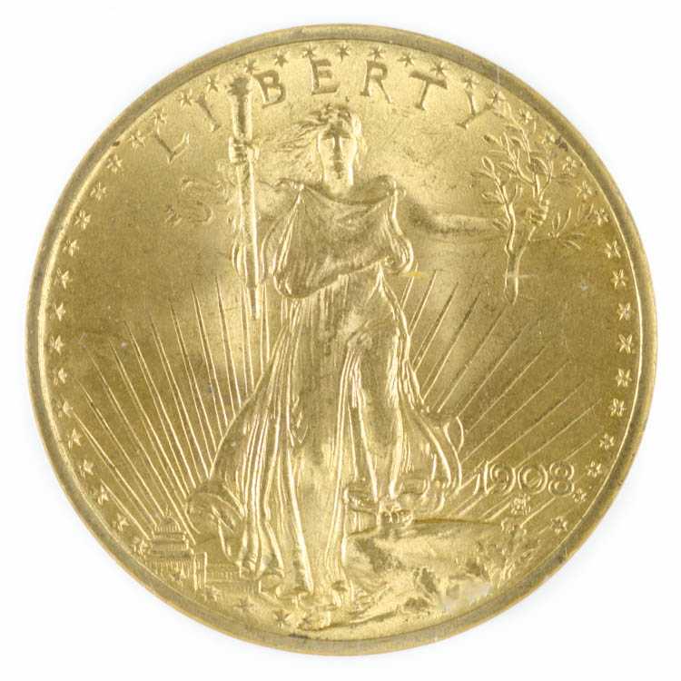 Appraisal: U S TWENTY DOLLAR GOLD COIN Saint Gaudens type -P