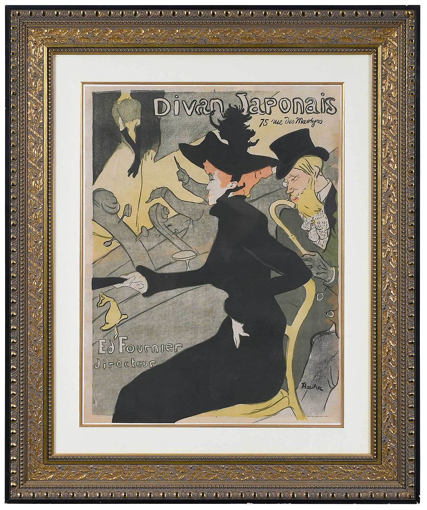 Appraisal: Henri de Toulouse-Lautrec French - Divan Japonais W P signed