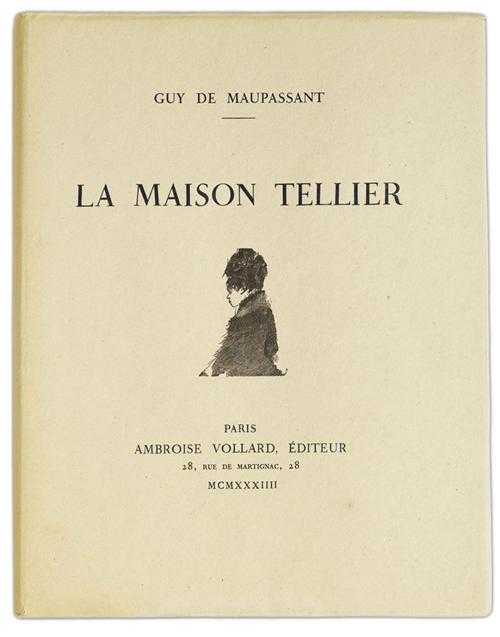 Appraisal: DEGAS Edgar - MAUPASSANT Guy de La Maison Tellier Paris