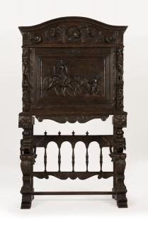 Appraisal: A Spanish carved fall Late th early th century the