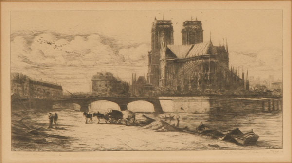 Appraisal: Charles Meryon French - L'Abside de Notre Dame de Paris