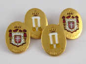 Appraisal: A fine pair of enamelled carat gold cufflinks celebrating the