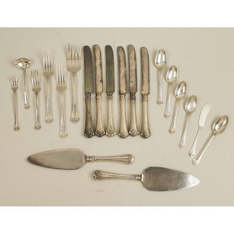 Appraisal: Wallace Sterling Silver Flatware Carmel Pattern ozt Wallace sterling silver