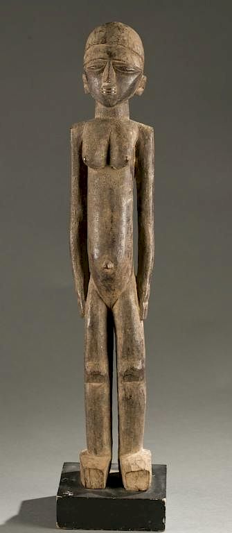 Appraisal: Lobi standing female figure th century A standing female figure