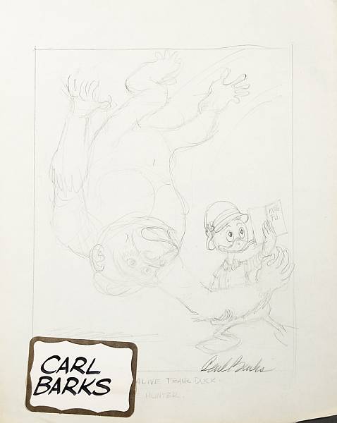 Appraisal: Carl Barks - Original Artwork to three Drawings of Ducks