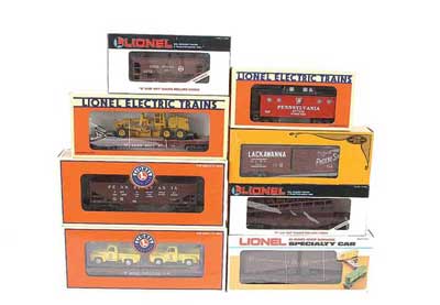 Appraisal: Lionel O Gauge Freight Cars consisting of Ramp Car Flat