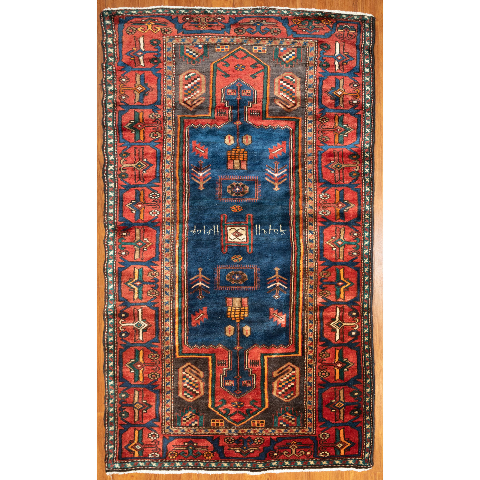 Appraisal: HAMADAN RUG PERSIA X Fourth quarter- th century hand-knotted wool