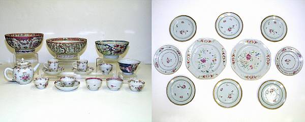 Appraisal: An assembled group of Chinese export porcelain late th th