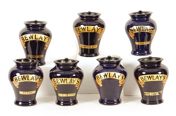 Appraisal: Furniture and Decorative ArtsA Private Collection of Tobacco Jars Part