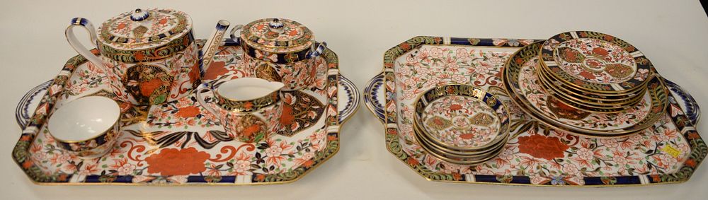 Appraisal: Twenty-three piece Royal Crown Derby tea set Imari pattern th