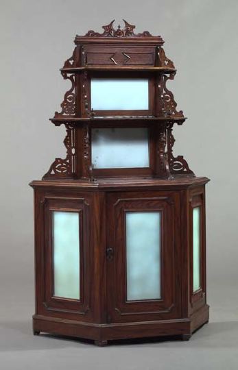 Appraisal: American Rococo Revival Rosewood Etagere third quarter th century the