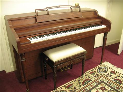 Appraisal: STORY CLARK SPINET MAHOGANY PIANO numbered with bench - Provenance