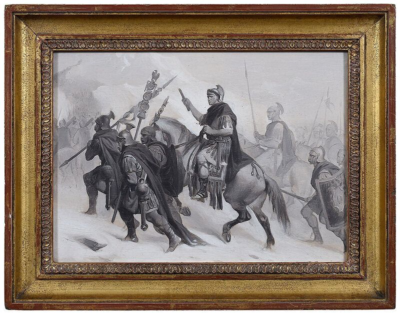 Appraisal: Alonzo Chappel New York - Classical Warriors Hannibal Crossing the