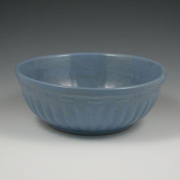 Appraisal: Watt Corn Row casserole or serving bowl in blue Marked