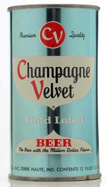 Appraisal: Champagne Velvet Light Blue Set Beer Can - Very high