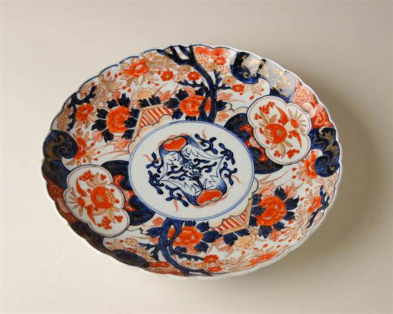 Appraisal: An Imari Porcelain Charger having a lobed body and scalloped