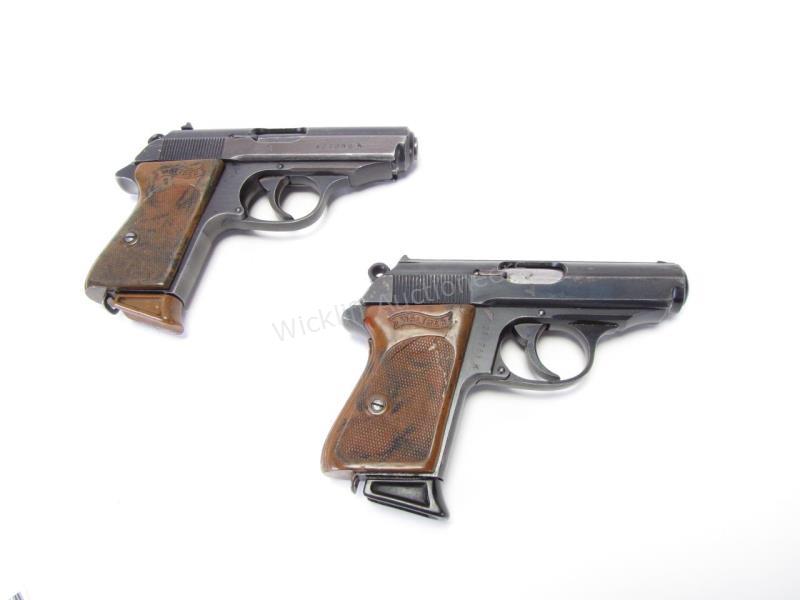 Appraisal: Lot of Walther PPK Semi Auto Pistols-Stainless barrel Chambered in