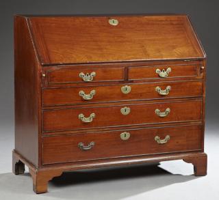 Appraisal: George III Mahogany Slant Lid Desk fourth quarter th century