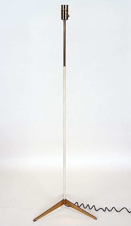 Appraisal: LABELED STILNOVO ITALIAN BRONZE FLOOR LAMP C A labeled Stilnovo