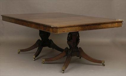 Appraisal: Regency-Style Mahogany Extending Dining Table