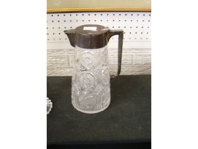 Appraisal: PRESSED GLASS PITCHER