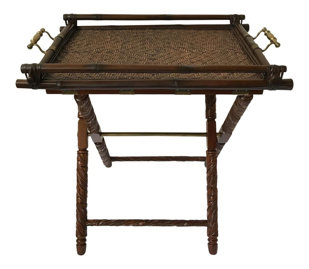 Appraisal: RALPH LAUREN SUSSEX BUTLER'S TRAYButler's table by Ralph Lauren Home