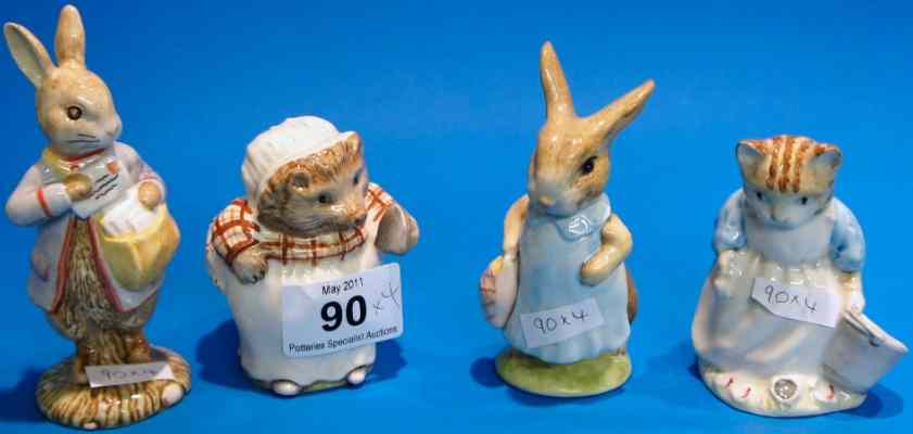 Appraisal: Royal Albert Beatrix Potter Figures Mrs Tiggy Winkle Ribby and