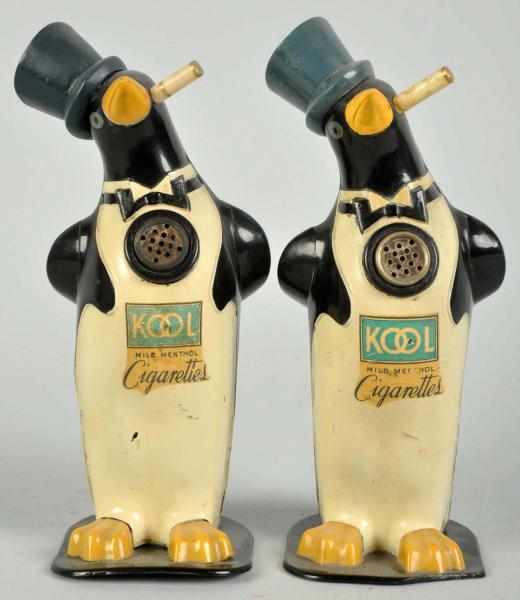 Appraisal: Lot of Celluloid Mr Kook Penguin Lighters Description s Includes