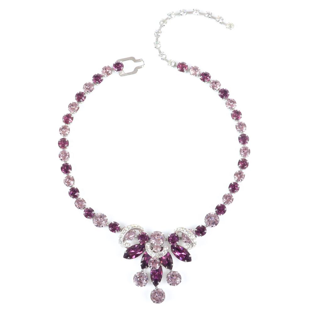 Appraisal: EISENBERG ELEGANT EVENING NECKLACE IN RARE SHADES OF PALE PURPLE