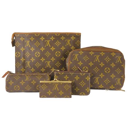 Appraisal: Group of Eight Louis Vuitton Monogram Canvas Travel and Other