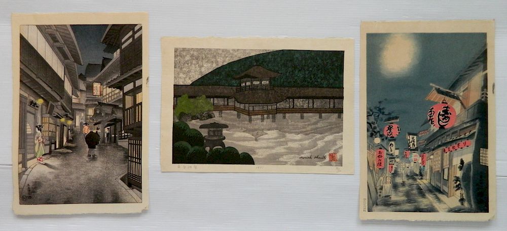 Appraisal: th c Japanese School woodblocks th c Japanese School woodblocks-