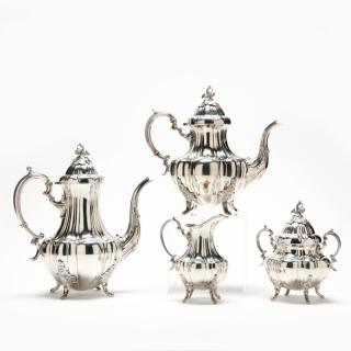 Appraisal: Reed Barton Bradford Sterling Silver Tea Coffee Service the four