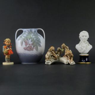 Appraisal: Grouping of Four Vintage Porcelain Tableware Grouping of Four Vintage