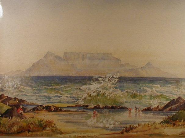 Appraisal: Fay Longhurst Murphy Spray and Serenity Table Mountain from Blaunberg