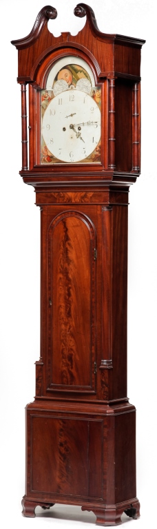 Appraisal: ENGLISH CHIPPENDALE TALL CASE CLOCK Third quarter th century mahogany