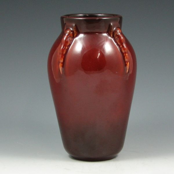 Appraisal: Roseville Topeo - vase in oxblood red high glaze Marked