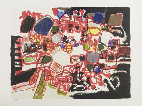 Appraisal: CORNEILLE GUILLAUME Li ge - lives in Belgium Composition Lithograph