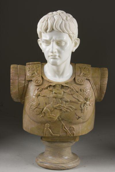 Appraisal: Italian Sculpture Bust of Caesar Augustus th c after the