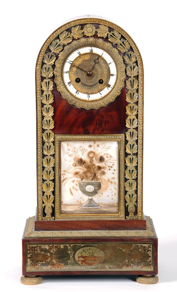 Appraisal: A FRENCH MANTEL CLOCK early to mid th century the