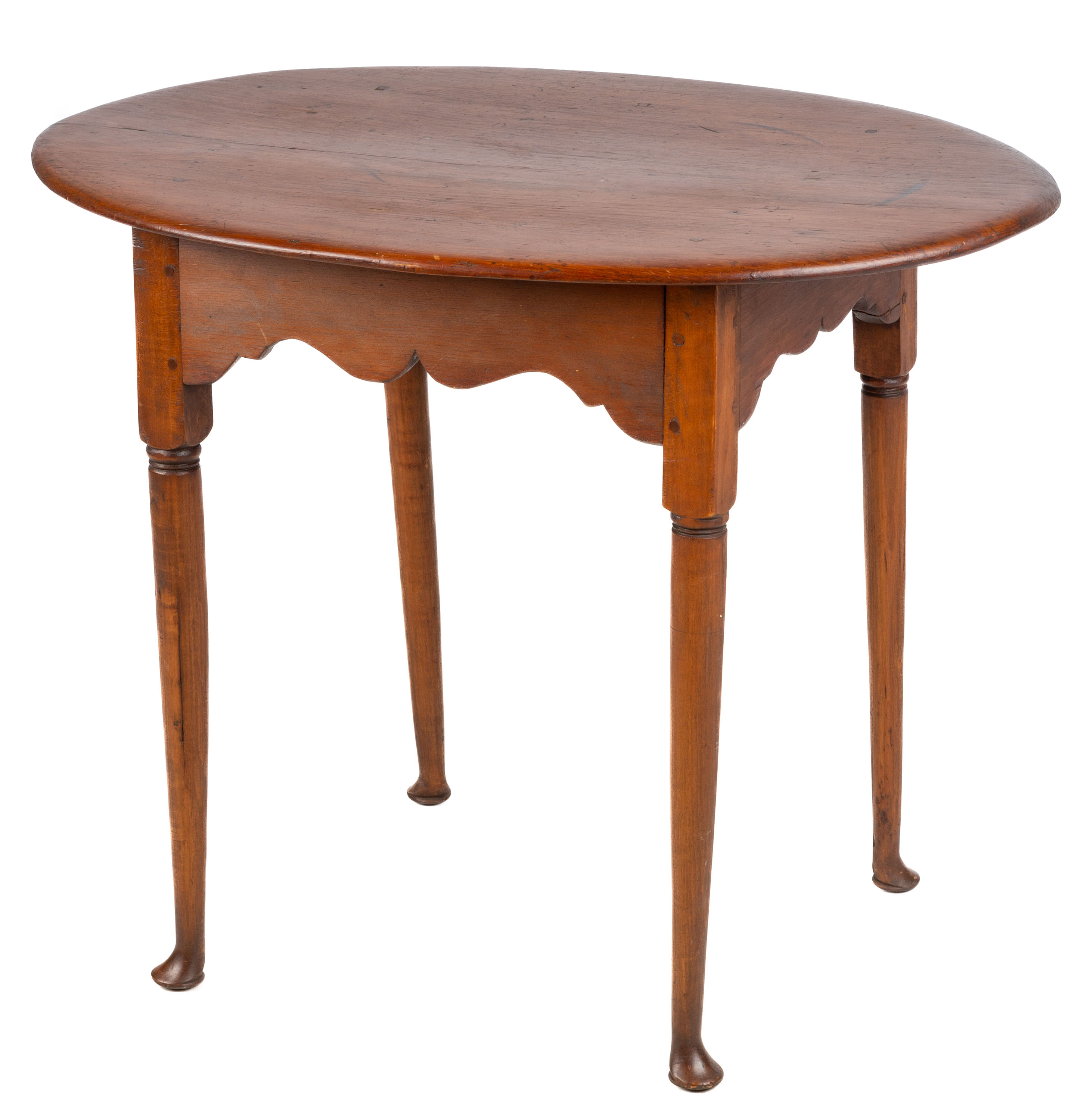 Appraisal: NE QUEEN ANNE TAVERN TABLE Mid th century pine and