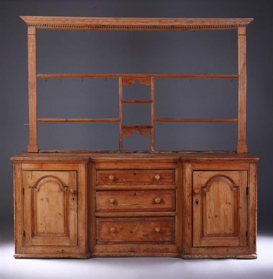 Appraisal: ENGLISH COUNTRY PINE WELSH DRESSER th century in two parts