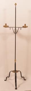 Appraisal: John AlGood Wrought Iron Floor Candle stand John AlGood Wrought