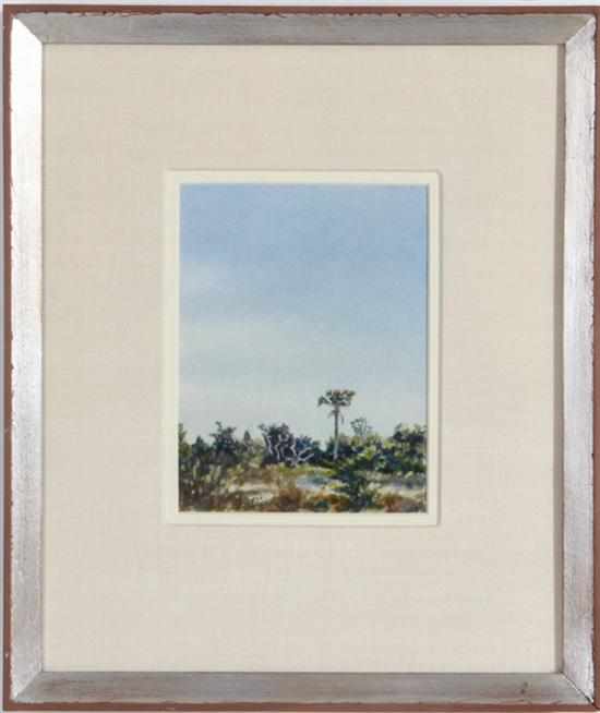 Appraisal: Margaret Peery South Carolina th century LONE PALMETTO COASTAL CAROLINA