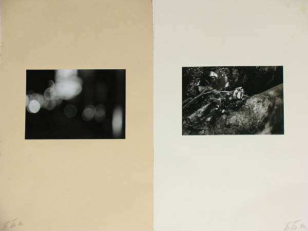 Appraisal: Edmund Teske Untitled Light Abstraction Untitled Debris Gelatin silver prints