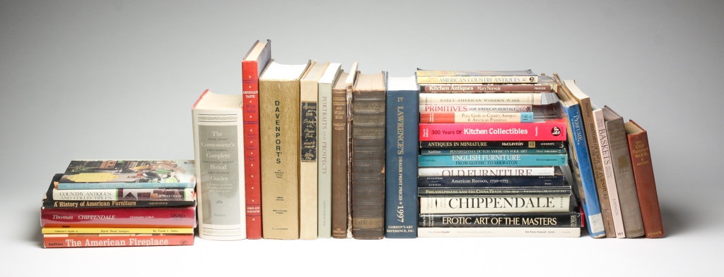 Appraisal: GROUP OF REFERENCE BOOKS Including books on furniture American antiques