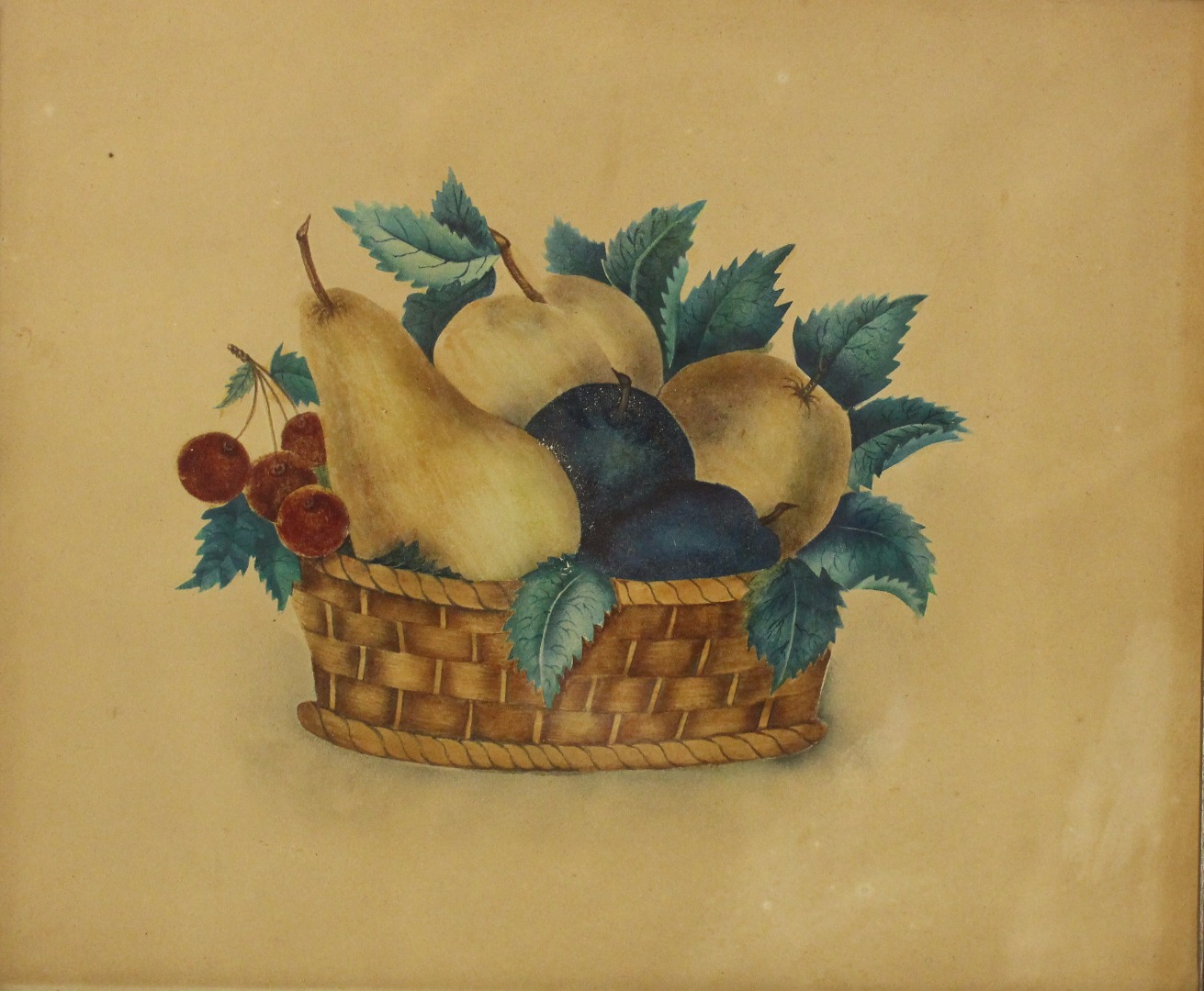 Appraisal: English School th Century Still life of fruit in a