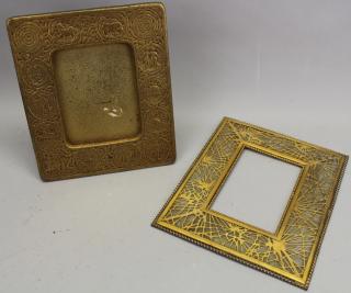 Appraisal: Tiffany Zodiac Frame Tiffany Style Frame Bronze Tiffany Zodiac Frame