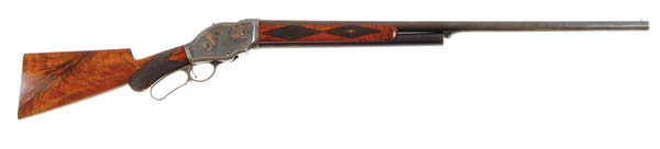 Appraisal: WINCHESTER MODEL DELUXE LEVER ACTION SHOTGUN Cal ga SN Beautiful