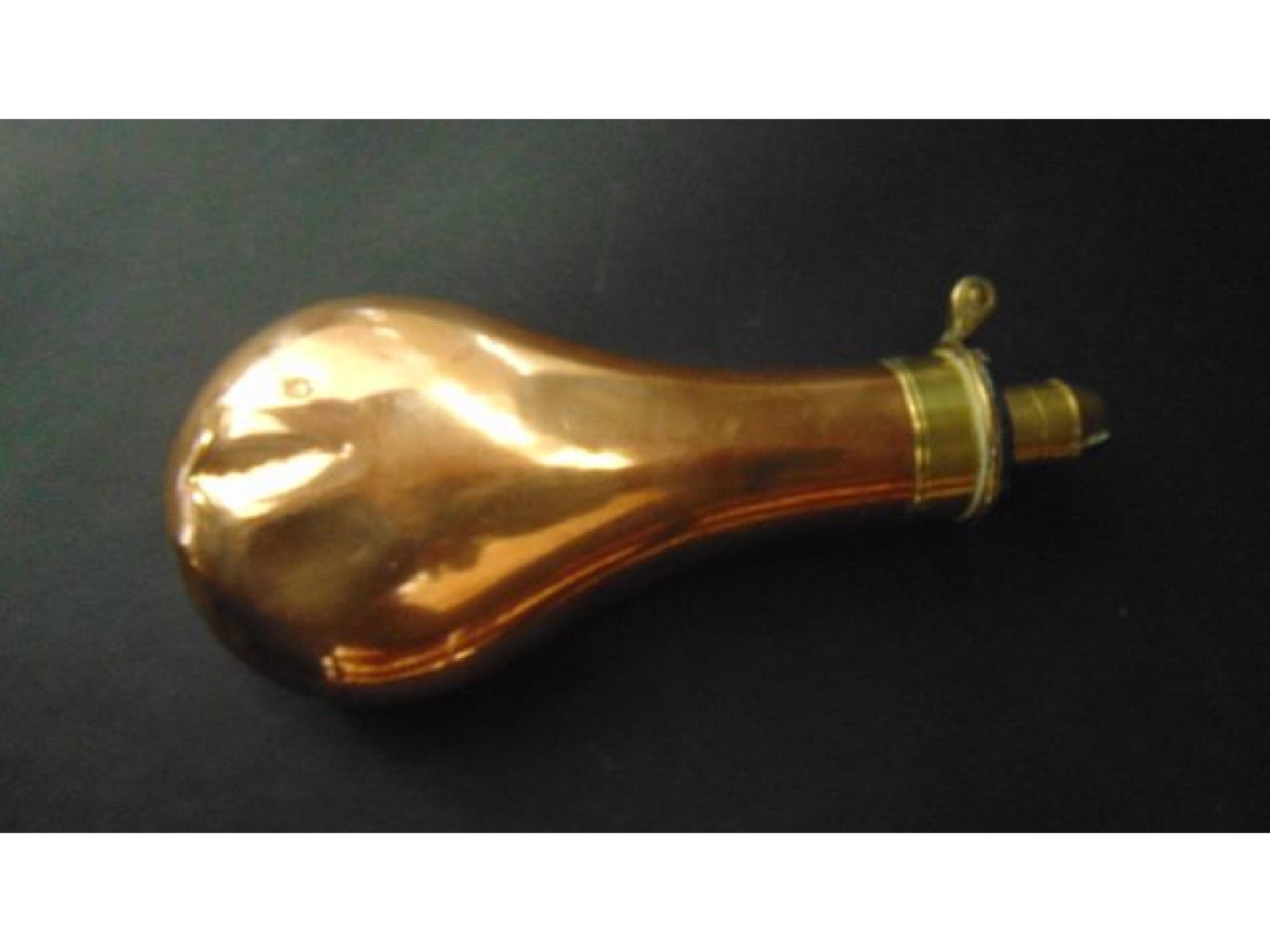 Appraisal: A th century copper and brass shot flask - Dixon