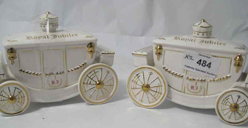 Appraisal: Beswick Pair Royal Jubilee carriage Malt Whisky Decanters